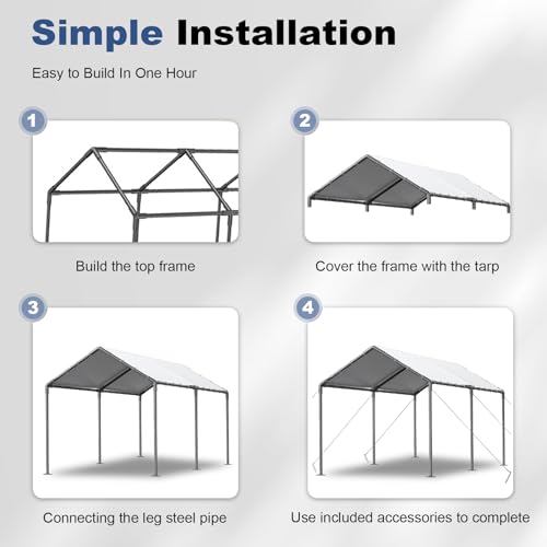 10 x 20ft Heavy Duty Carport