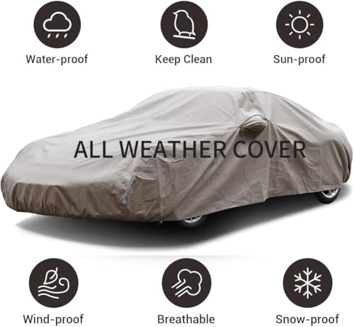 Thick Shell Car Cover Waterproof All Weather for Automobiles