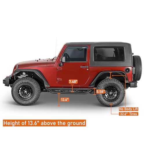 JK 2 Door Side Steps Running Boards