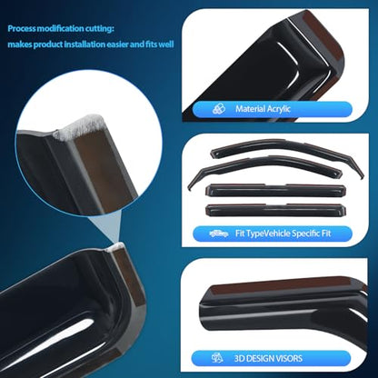in Channel Rain Guards for Jeep Grand Cherokee L 2021