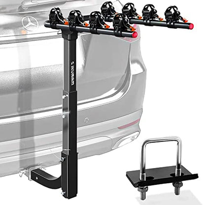 4 Bike Rack Bicycle Carrier Racks Hitch Mount Double Foldable Rack for Cars