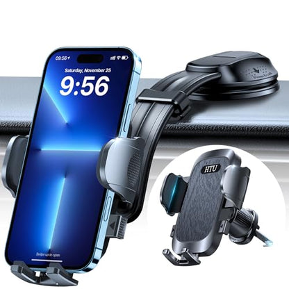 Upgraded Strongest Suction No Block View Bendable Arm Car Phone Holder