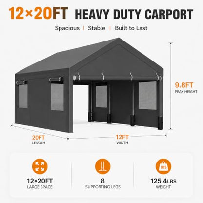 12x20 Heavy Duty Carport