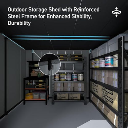 Domi 6.2X11FT Resin Outdoor Storage Shed
