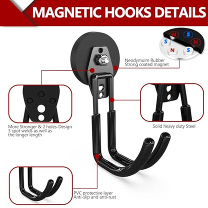 Heavy Duty Magnetic Hooks (2 Count)