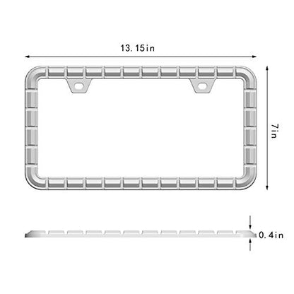 3D Chrome License Plate Frames