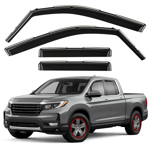Window Deflectors Smoke Tinted in (4 Count)