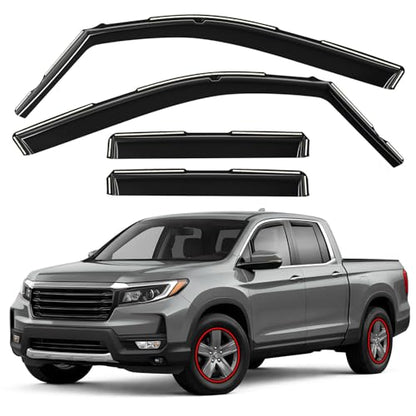 Window Deflectors Smoke Tinted in (4 Count)
