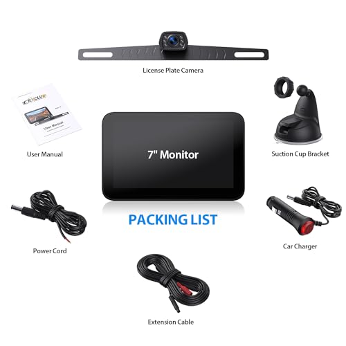 Wired Backup Camera Kit with 7" Monitor