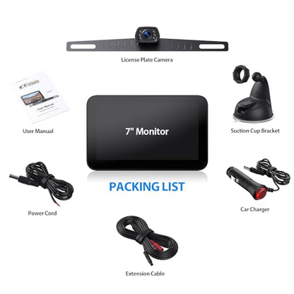 Wired Backup Camera Kit with 7" Monitor