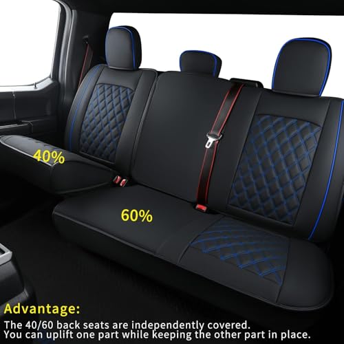 F150 Faux Leather Seat Covers Fit for 2015 (4 Count)
