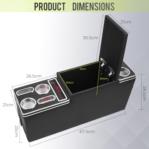 Universal Center Console Organizer Compatible with Jeep CJ