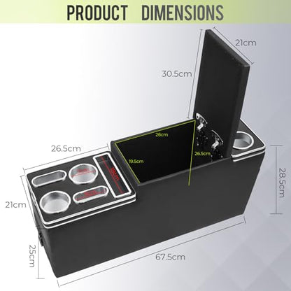 Universal Center Console Organizer Compatible with Jeep CJ