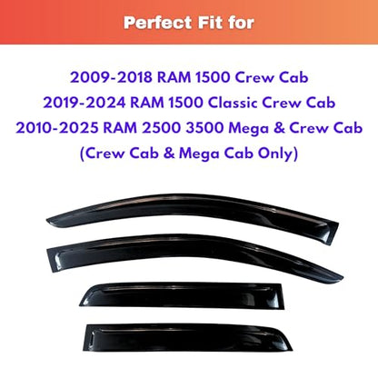Rain Guards Fit for 2009 (4 Count)