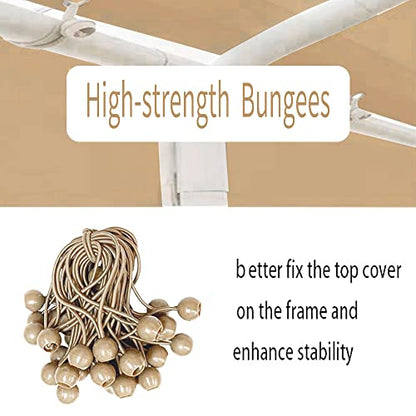 Rutile 12'x20' Carport Canopy ONLY Tent Garage Replacement Top Tarp Car Shelter Cover w