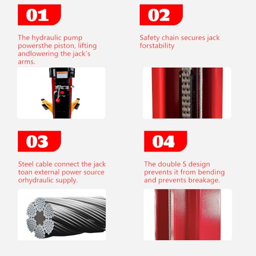 11000lbs Lifting Capacity 2 Post Lift Automotive Car Lift Professional Clearfloor Car Lift for Home Garage and Shop M110
