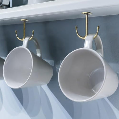 Anchor Two Prong Ceiling Hook for Closet Top Bathroom Kitchen Cabinet Garage Pack of 8 (8 Count)