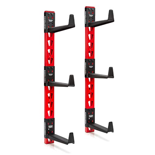 6-Arm, 10-Inch Deep Cantilever Rack Workshop for Wood, Lumber or Pipe Storage System, Arms Feature Anti-Marring Rubberized Coating and Roll Stops, 150-pound Capacity