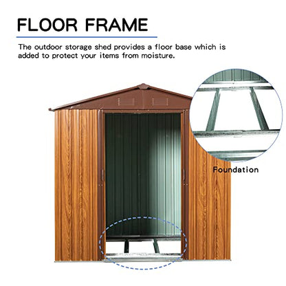 6x6 FT Outdoor Storage Shed