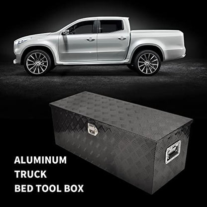 44In Aluminum Tool Box Flatbox for Truck Bed Car Outdoor ToolBox