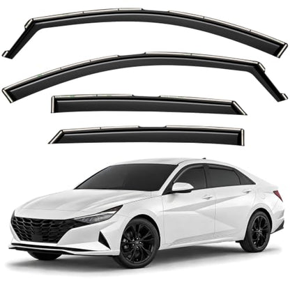 Window Deflectors Smoke Tinted in (4 Count)