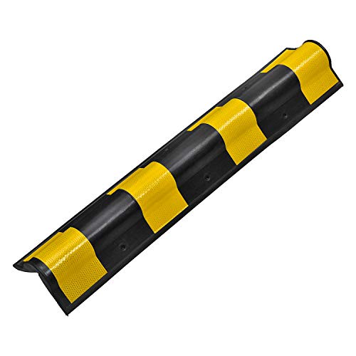 Rubber Corner Guard 31" for Parking Columns and Garage Walls Round Edge