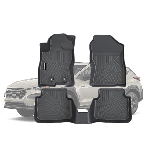 TPE Floor Mats for 2024 2025 2026 Subaru Crosstrek All Weather Car Floor Liners Fit Toyota Corolla Accessories Black