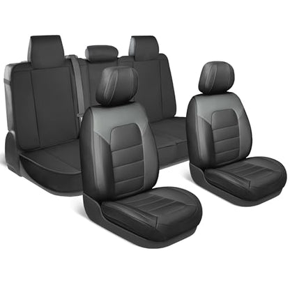 Curated Slate Ridge Leather Seat Covers for Cars & SUVs