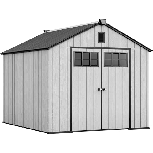 8x10 FT Outdoor Storage Shed with Floor