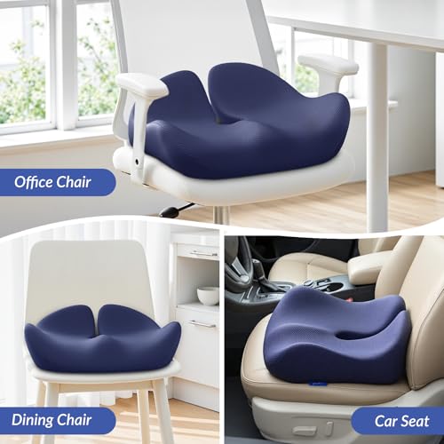 Contoured Ergonomic Seat Cushion for Effective Pain Relief