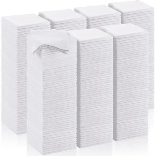 200 Pcs Microfiber Cleaning Cloth 16x16 Inch Microfiber Towels for Car Ultra Absorbent Cleaning Rags Reusable Lint Free Streak Free Detailing Towel for Car Washing Drying Dusting (200 Count)