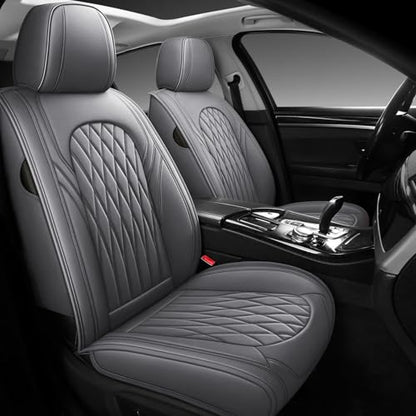 Nappa Faux Leather Car Seat Covers Full Set (2 Count)