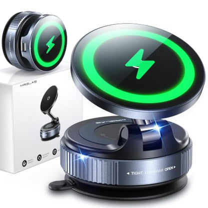 Upgraded】for iPhone Magsafe Car Mount Charger