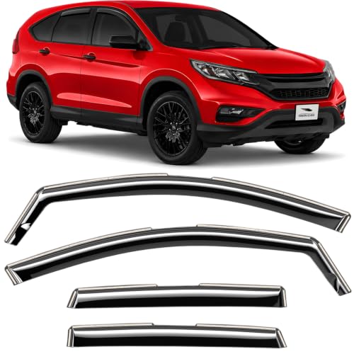 in Channel Extra Durable Rain Guards for Honda CR (4 Count)