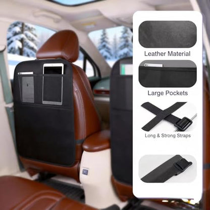 2 Pack Leather Car Seat Protector (2 Count)