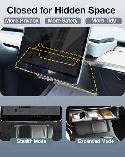 Hidden Under Screen Storage for Tesla Model Y Model 3 2026