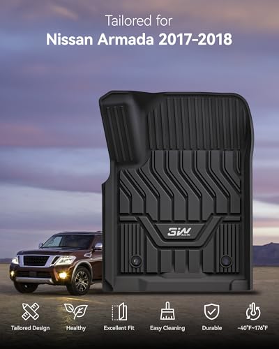 Floor Mats for Nissan Armada 2017 2018 (12 Fl Oz)