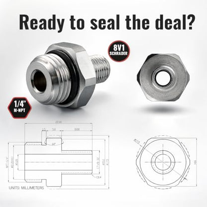 Self Sealing Tire Inflator Adapter