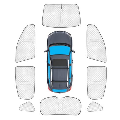 8pcs Thicken Full Car Window Shades for Hyundai Santa Fe Sport 5 Seats Accessories 2013