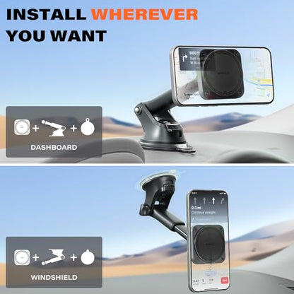 Magnetic Car Mount for MagSafe