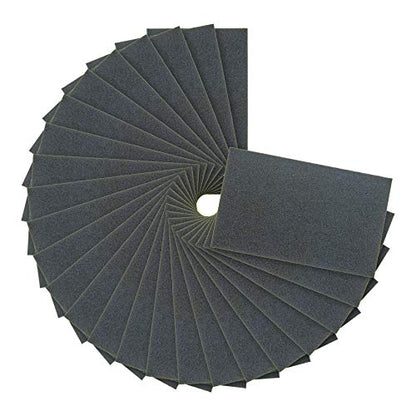 Premium 80 Grit Wet or Dry Sandpaper Sheets (15 Count)