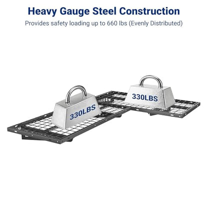 2 Pack 2x4ft Corner Wall Shelving Garage Storage Rack (2 Count)