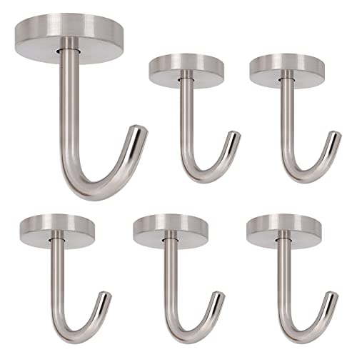 Coat Hooks Wall Mount Hooks for Hanging Hat Hurse Robe (6 Count)
