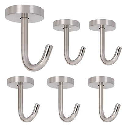 Coat Hooks Wall Mount Hooks for Hanging Hat Hurse Robe (6 Count)