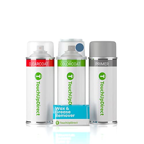 8T0 Blazing Blue Metallic Compatible with Toyota Exact Match Touch Up Paint Aerosol