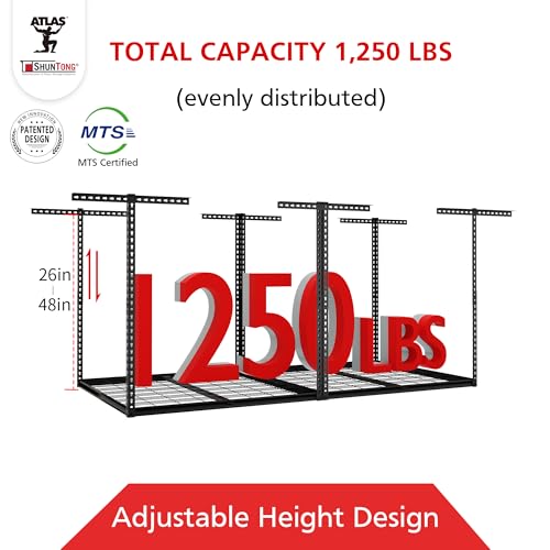 The Atlas Pro 4 x 8 ft Overhead Garage Storage Rack