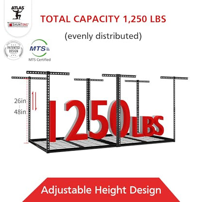 The Atlas Pro 4 x 8 ft Overhead Garage Storage Rack