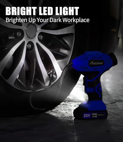 20V Rechargeable Cordless Tire Inflator Portable Air Compressor