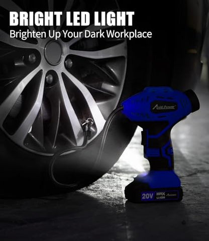 20V Rechargeable Cordless Tire Inflator Portable Air Compressor