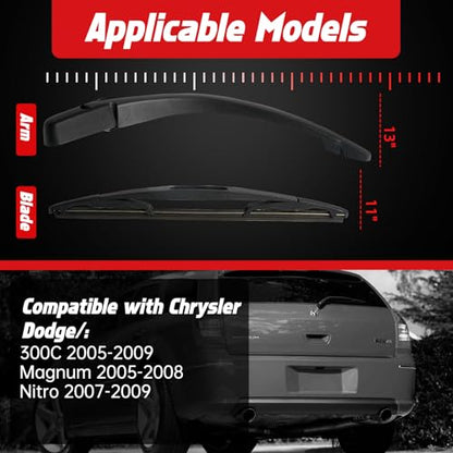 Rear Wiper Arm Blade Set
